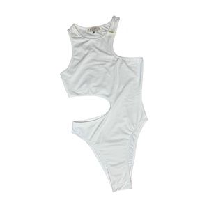 SIMMI London Swimwear White Cut Out Swimsuit Size US 2